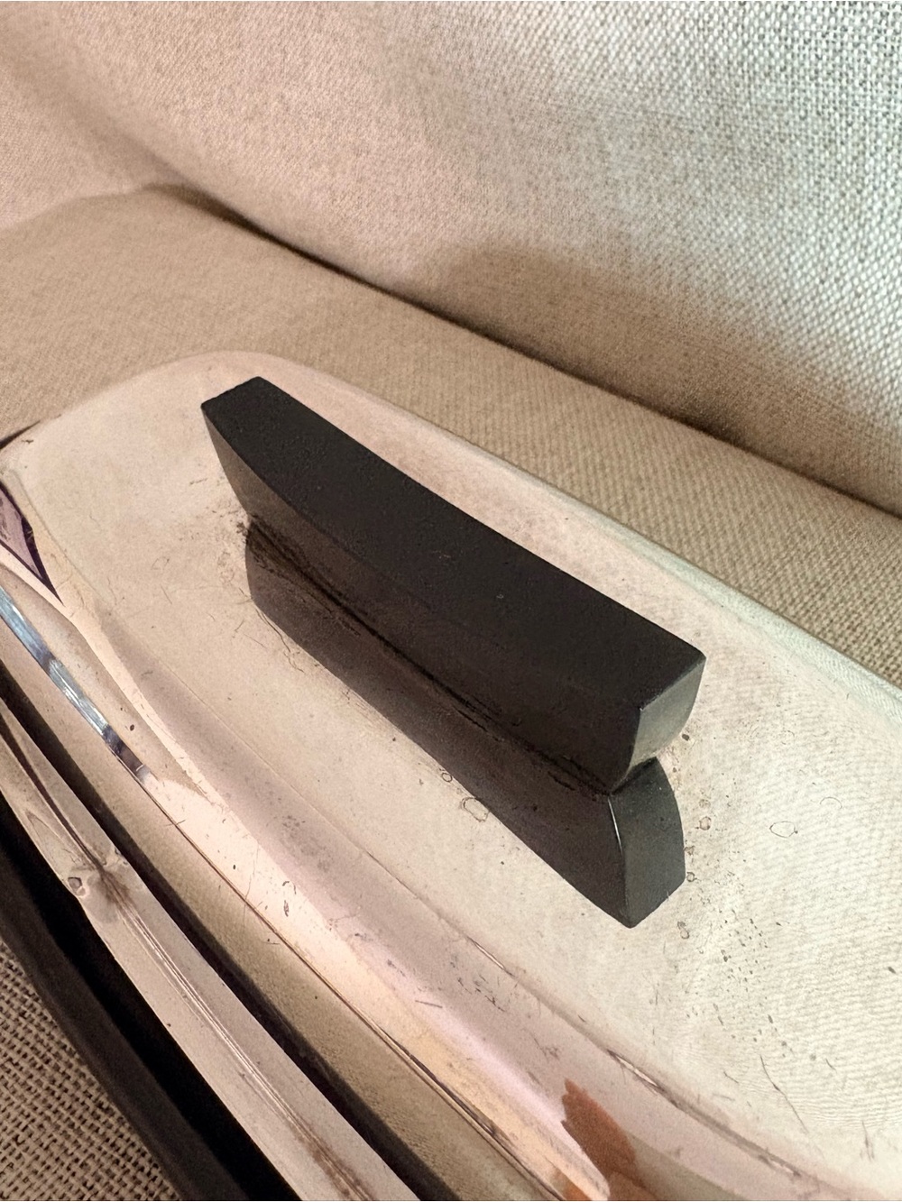Towle Sterling Silver Modernist Butter Dish Matte Black Ceramic Base Earl Pardon - Picture 6 of 15